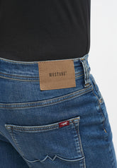 Mustang Boston Męskie Spodnie Jeansowe Denim Blue 1013756 5000 582
